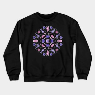 Pastel goth witch pentagrams and potions Crewneck Sweatshirt